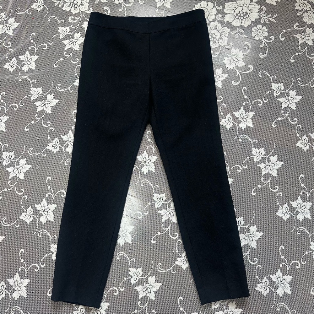 Tory Burch Black Wool Blend Ankle Trouser Sz 4